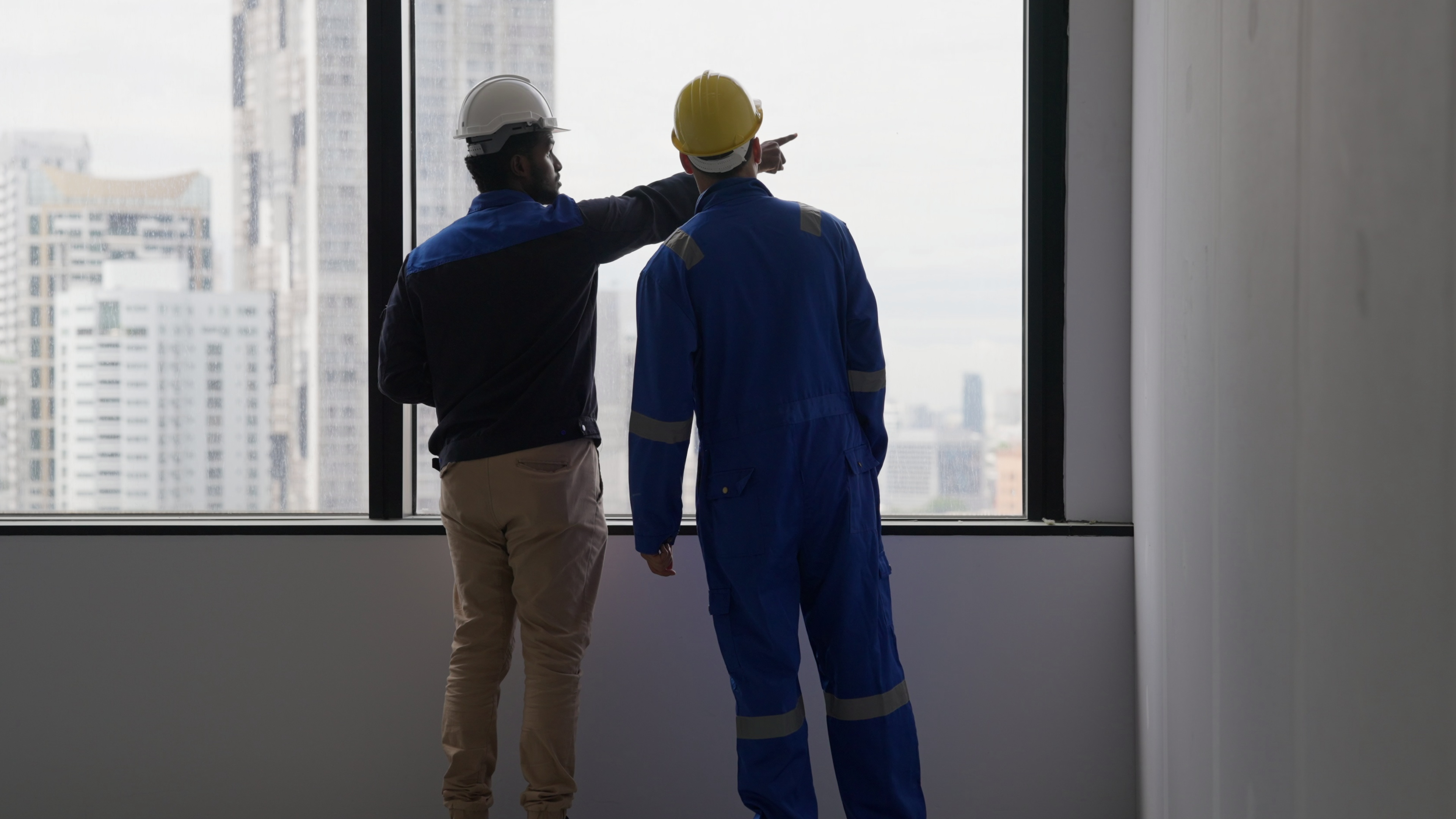 Two people in a financial meeting
